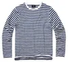 Brandit Jersey Streep Langarm T-shirt, Blauw, Maat M, voor Productafbeelding-voorbeeld 1