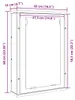 vidaXL Armoire de toilette Artisan-Chêne 42x12x60 cm Bois Voir les images du produit 8
