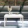 ZMH Gartentisch Weiß 82,5x82,5x45 cm Massivholz Kiefer Produktbild-Vorschau 3