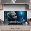DEQORI Küchenrückwand Glas 100x50 cm 'Niedlicher Baby Produktbild-Vorschau 3