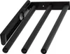 A black wall-mounted rack with three horizontal bars. Produktbild-Vorschau