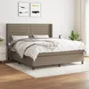 Boxspringbett mit Matratze Taupe 160x200 cm Stoff Produktbild-Vorschau 1