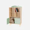 sweeek - Kinderbücherregal, 2 Türen und 4 Regale - Grün Produktbild-Vorschau 3