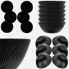 KADAX Salatschüssel 20 cm, 6er Set, schwarze Schüssel aus Produktbild-Vorschau 4