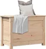 vidaXL Cassapanca 60x32x45,5 cm in legno massello di pino Anteprima dell’immagine prodotto 2