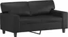 vidaXL 2-Sitzer-Sofa Schwarz 120 cm Kunstleder Produktbild-Vorschau 1