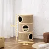 A cat scratching post with dimensions indicated by measurement lines and text. Produktbild-Vorschau