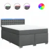 vidaXL Boxspring posteľ s matracom Tmavo šedá 160x200 cm Náhľad obrázku produktu 1