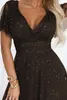 Numoco Abendkleid Melania Maxikleid Partykleid, braun mit Produktbild-Vorschau 3