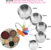 5 Stück/Set Edelstahl-Messbecher-Set Zucker Kaffee Milch Produktbild-Vorschau 3