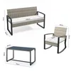 BEALIFE Gartenmöbel-Set 4-teilig mit Gartentisch | 4 Produktbild-Vorschau 6