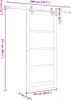 vidaXL Porta scorrevole ORKDAL, 93 x 211 cm, legno massello Anteprima dell’immagine prodotto 8