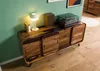 MASSIVMOEBEL24 Sideboard Sheesham 173x40x75 dunkelbraun Produktbild-Vorschau 2