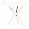 vidaXL Bistrotisch Weiß Ø70 cm Kunststoff Produktbild-Vorschau 4