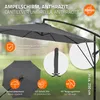 ML-Design Ampelschirm Ø 300 cm Anthrazit Alu Sonnenschirm Produktbild-Vorschau 2