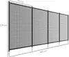 Outsunny Teichzaun, 365 x 126 cm Gartenzaun, 4er Set Produktbild-Vorschau 3