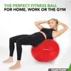 Tunturi Gymball 90 cm, rosso, antiscoppio Anteprima dell’immagine prodotto 6