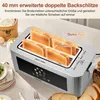FATABETA Toaster Edelstahl 4 Scheiben, 1400 W Langschlitz Produktbild-Vorschau 4