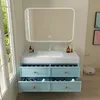 Lavabo in Vetroceramica, set di mobili da bagno, 100x55 cm, Anteprima dell’immagine prodotto 2
