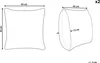 BELIANI Dekokissen Beige / Braun 2er Set Samtstoff 45 x 45 Produktbild-Vorschau 3