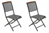 Merxx Gartensessel Patmos 2er Set, klappbar - Stahl/Akazie Produktbild-Vorschau 1