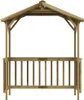 vidaXL Pavillon de barbecue en pin imprégné 163,5x93x210 cm Voir les images du produit 2