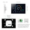 Diagrams and dimensions of a smart thermostat. Produktbild-Vorschau