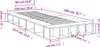vidaXL Struttura del letto bianca 100x200 cm in materiale Anteprima dell’immagine prodotto 7