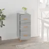 The Living Store Sideboard Grau Sonoma 34,5x34x90 cm Produktbild-Vorschau 1