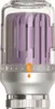 Fialová/šedá chladicí termostatická hlavice M30x1,5 Crystal Náhled obrázku produktu 1