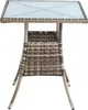 Polyrattan Beistelltisch Balkontisch 57 cm Rattan Tisch Produktbild-Vorschau 6
