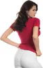 Damen T-Shirt Viskose Stretch – Slim Fit, Kurzarm, Produktbild-Vorschau 4