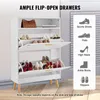 Szafka Na Buty Vevor Slim 2 Szuflady Biała 800X237X1205 Mm Podgląd zdjęcia produktu 4