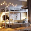 Merax Etagenbett 90x200 cm, Eisenrahmen Kinderbett mit Produktbild-Vorschau 1