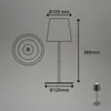 Lampada da tavolo Briloner a batteria, touch, regolabile in Anteprima dell’immagine prodotto 4