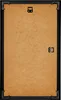 The back of a black picture frame with a brown backing board. Produktbild-Vorschau