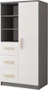 Bibliothèque pour enfants Jonas 05 - 80 cm, Gris/Blanc avec Voir les images du produit 11