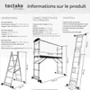 Échelle polyvalente en aluminium avec structure en échelle Voir les images du produit 6