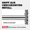 tesa Silikon-WC-Bürste - hygienische Ersatz-Toilettenbürste Produktbild-Vorschau 7