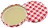 WELLGRO Einmachgläser rot kariert 435ml mit Schraubdeckel - Produktbild-Vorschau 3