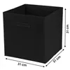 DOCHTMANN Úložný box textilný, čierny 31x31x31cm Náhľad obrázku produktu 2