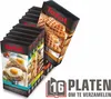 A stack of Tefal Snack Collection boxes, some showing waffles and others showing sandwiches. Voir les images du produit