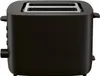 A black toaster sits on a white background. Produktbild-Vorschau