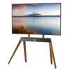 A TV stand with a television on it, set against a white background. Podgląd zdjęcia produktu