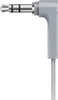 A close-up of a silver and gray audio jack with a right-angle connector. Produktbild-Vorschau