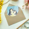 Mr. & Mrs. Panda Glückwunschkarte Pinguin umarmen - Eisblau Produktbild-Vorschau 3