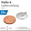 ECENCE Neodym Magnete 20 Stück - rund selbstklebend - Produktbild-Vorschau 4