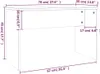 A line drawing of a white table with dimensions labeled. Produktbild-Vorschau