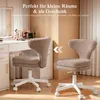 Chaise de maquillage COMHOMA avec roulettes, chaise de Voir les images du produit 10