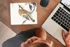 MuchoWow® Mauspad Mousepad Japanisch - Vogel - Baum 23x19 Produktbild-Vorschau 4